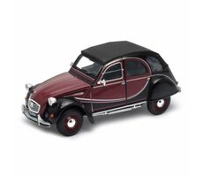 Welly Citroën 2CV 6 Charleston schwarz burgund / 1:24 / ab 8 Jahren