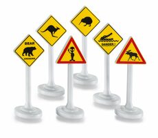 Siku Blister - Verkehrszeichen international 6 Stück / ab 3 Jahren