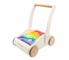 Le Toy Van Petilou Trolley mit Regenbogenwürfeln / ab 12 Monaten