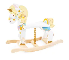 Le Toy Van Petilou Schaukeleinhorn aus Holz / 65 x 54,5 x 23,5 cm / ab 12 Monaten