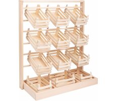 Small Foot Verkaufsstand aus Holz mit Kisten / ab 3 Jahren