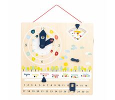 Small Foot Didaktischer Kalender mit Stunden / ab 3 Jahren