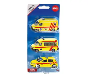 Siku Tschechisch Version - Krankenwagen-Set 3er-Set / ab 3 Jahren
