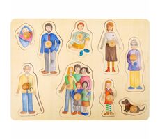 Small Foot Holzpuzzle Familie / 9 Teile / ab 12 Monaten