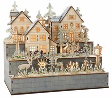 Small Foot Holz-Winterdorflampe / 2x AA