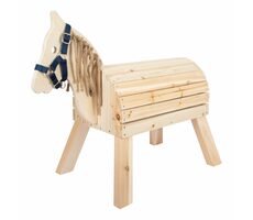 Small Foot Kompaktes Holzpferd / Sitzhöhe 49 cm / ab 3 Jahren
