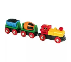 Brio Elektromaschine mit Waggons und Lichtern / ab 3 Jahren