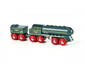 Brio Schneller grauer Zug mit Waggon / ab 3 Jahren