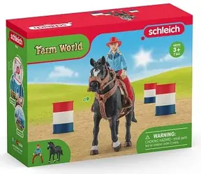 Schleich Farm WORLD 42576 Cowboy-Fassrennen / ab 3 Jahren