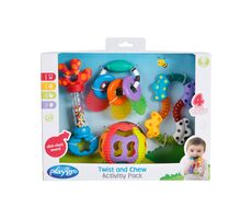 Playgro - Geschenkset mit Rasseln und Beißringen / ab 6 Monaten