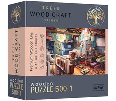Trefl Wood Craft Origin - Puzzle - Treasures in the Attic / 501 Teile / 37,5 x 25,4 cm / Alter 12+ 