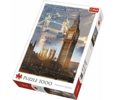 Trefl - Puzzle - London im Morgengrauen / 1000 Teile / 48 x 68,3 cm / ab 12 Jahren