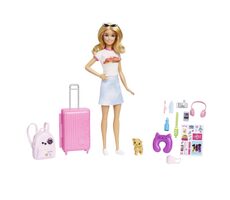 Mattel HJY18 Barbie Dreamhouse Adventure - Malibu-Puppe für unterwegs / ab 3 Jahren
