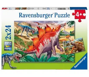 Ravensburger - Puzzle - Welt der Dinosaurier - 2x24 Teile / ab 4 Jahren