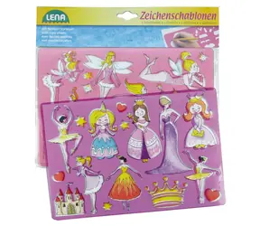 Lena Zeichenvorlagen (Ballerina-Prinzessinnen) / ab 3 Jahren