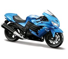 Maisto Kawasaki Ninja ZX-14R blau / Maßstab 1:18 / ab 3 Jahren