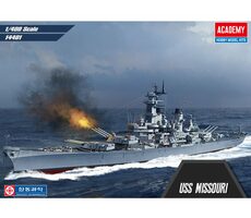 Academy 14401 US Navy Schlachtschiff USS Missouri BB-63 / Plastikmodell / 1:400