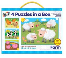 Galt 4 Puzzle in einer Box - Bauernhof / ab 3 Jahren