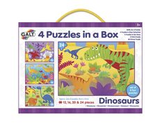 Galt 4 Puzzle in einer Box - Dinosaurier / ab 3 Jahren