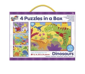 Galt 4 Puzzle in einer Box - Dinosaurier / ab 3 Jahren