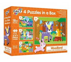Galt 4 Puzzle in einer Box - Im Wald / ab 3 Jahren