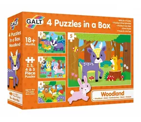 Galt 4 Puzzle in einer Box - Im Wald / ab 3 Jahren