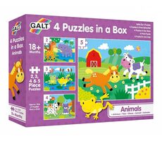 Galt 4 Puzzle in einer Box - Tiere / ab 3 Jahren