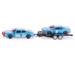 Siku Super - Dodge Charger mit Rennwagen im Schlepptau / ab 3 Jahren
