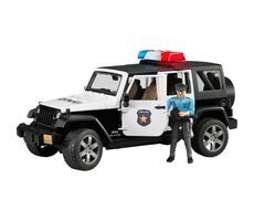 Bruder 2526 Police Jeep Wrangler mit Polizist und Zubehör / 1:16 / ab 4 Jahren