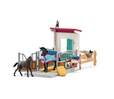 Schleich Horse Club 42611 Box für Pferde mit Stute und Fohlen / ab 3 Jahren