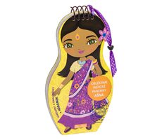 Presco Group Ella&Max Dress up Indian Dolls AŠNA - Malbücher / Sprachversion: CZ / ab 3 Jahren