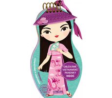 Presco Group Ella&Max Lass uns vietnamesische Puppen anziehen NGOC - Malbücher / Sprachversion: CZ / ab 3 Jahren