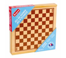 Jeujura Schach und Dame in einer Holzkiste / ab 5 Jahren