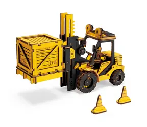 Robotime Holz-3D-Puzzle Gabelstapler / ab 8 Jahren / 139 Teile / Schwierigkeit: mittel 