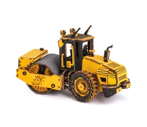 Robotime Holz-3D-Puzzle Straßenwalze / ab 8 Jahren / 149 Teile / Schwierigkeit: mittel 