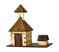 Walachia Holzklebebausatz Glockenturm / ab 8 Jahren / 68 Teile / 68 Teile / Schwierigkeit: mittel