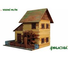 Walachia Holzklebebausatz Wassermühle / ab 8 Jahren / 196 Teile / Schwierigkeit: hoch
