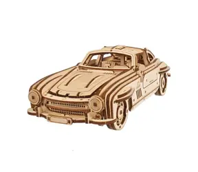 Ugears 3D mechanisches Holzpuzzle Auto Winged Sports Coupe / ab 14 Jahren / 262 Teile / Schwierigkeit: mittel 