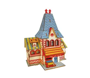 Woodcraft 3D-Holzpuzzle Blumenladen / 59 Teile / ab 8 Jahren / Schwierigkeit: einfach