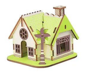 Woodcraft 3D-Holzpuzzle Ellies Haus / 24 Teile / ab 8 Jahren / Schwierigkeitsgrad: einfach