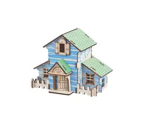 Woodcraft 3D-Holzpuzzle Waldhütte / 22 Teile / ab 8 Jahren / Schwierigkeitsgrad: einfach