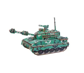 Woodcraft Holz-3D-Puzzle Mittlerer Panzer / 137 Teile / ab 8 Jahren / Schwierigkeit: einfach