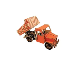Woodcraft 3D-Holzpuzzle „Muldenkipper“ / 79 Teile / ab 8 Jahren / Schwierigkeit: einfach