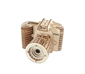 Woodcraft Holz-3D-Puzzle Kamera / 57 Teile / ab 8 Jahren / Schwierigkeitsgrad: einfach