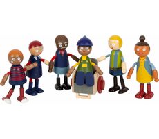 Small Foot Holzfiguren Familie mit Rollstuhl / ab 4 Jahren