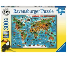 Ravensburger Illustrierte Weltkarte / 300 Teile / ab 9 Jahren