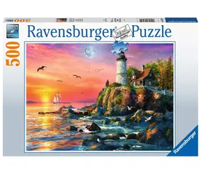 Ravensburger Leuchtturm auf der Klippe / 500 Teile / ab 14 Jahren