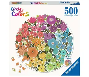 Ravensburger Rundpuzzle Blumen / 500 Teile / ab 12 Jahren