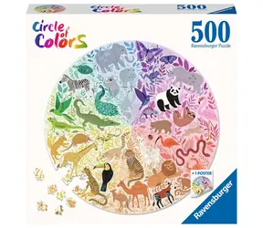 Ravensburger Rundpuzzle Tiere / 500 Teile / ab 12 Jahren
