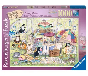 Ravensburger Das Leben der verrückten Katzen / 1000 Teile / ab 14 Jahren